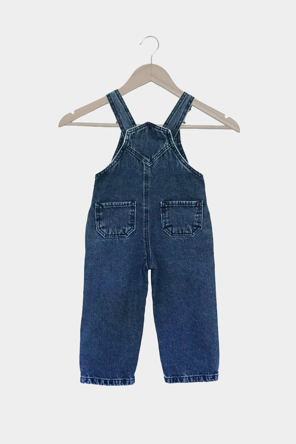 Jardinera de mezclilla unisex para niñas y niños (1–6 años) – Azul